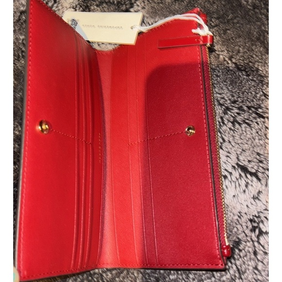 Tory Burch Blake patent leather slim long Wallet New - Picture 7 of 16